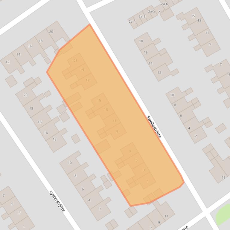 Kaart van postcodegebied 9269NL.