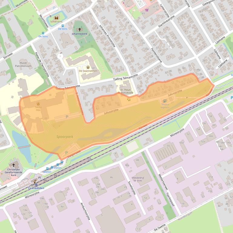 Kaart van postcodegebied 9269NV.