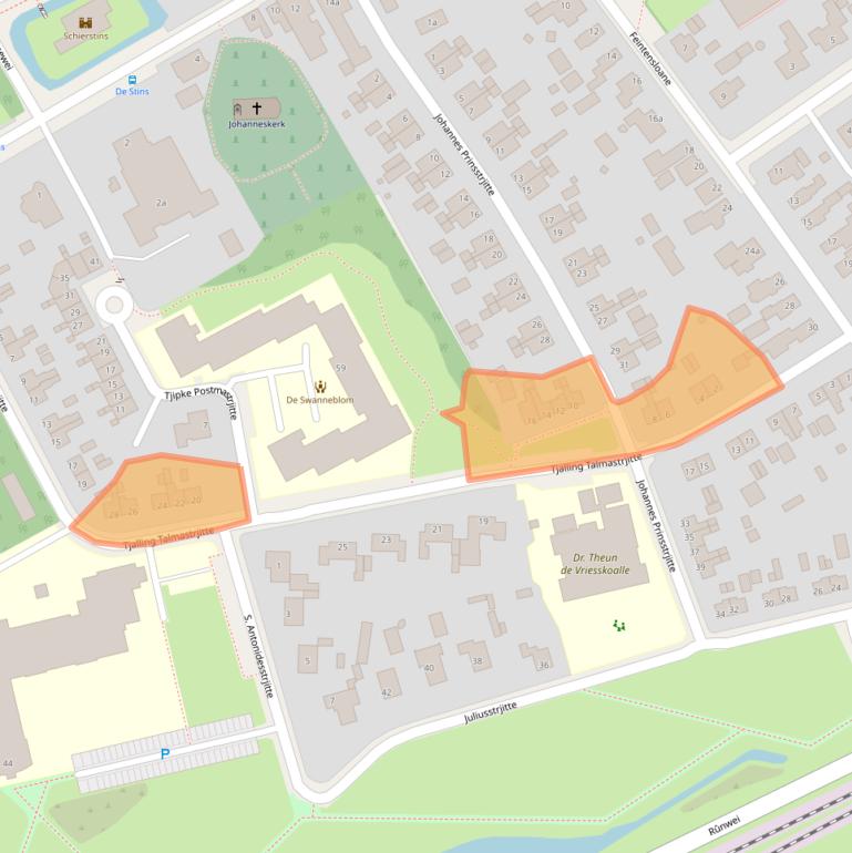 Kaart van postcodegebied 9269PB.