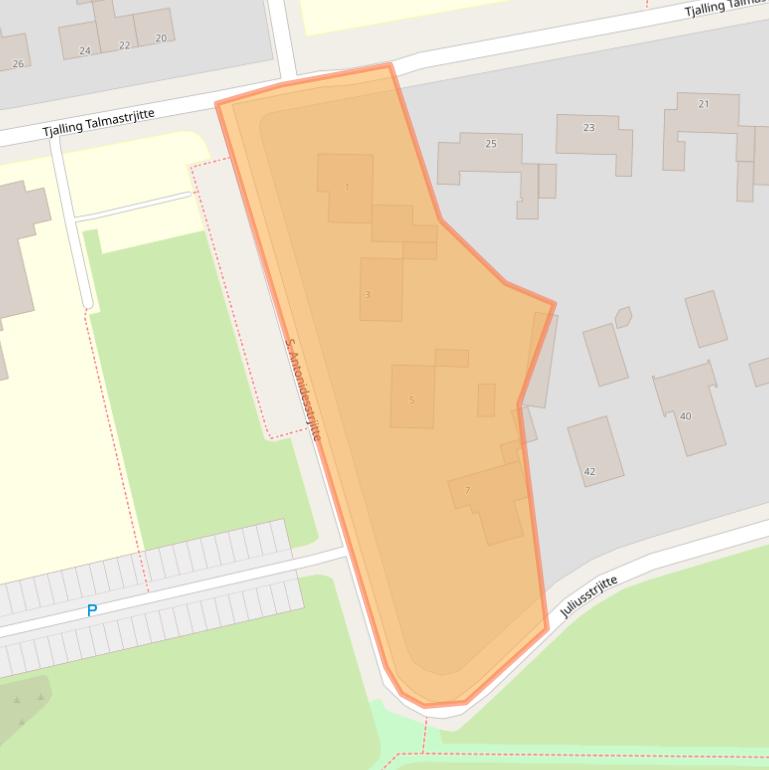 Kaart van postcodegebied 9269PD.