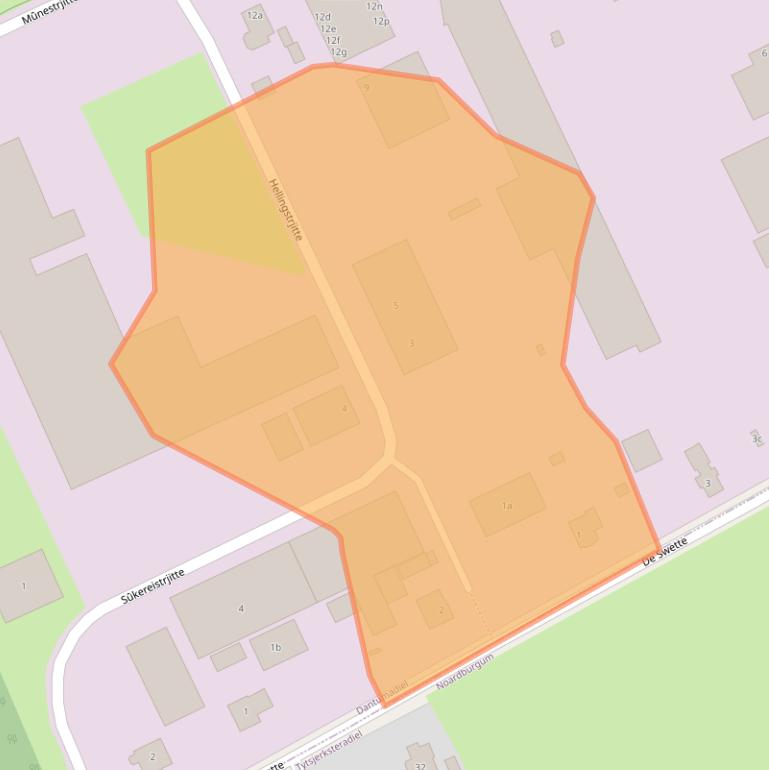 Kaart van postcodegebied 9269PV.