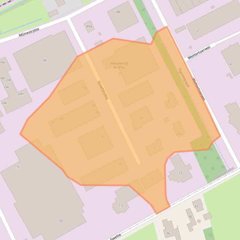 Kaart van postcodegebied 9269PW.