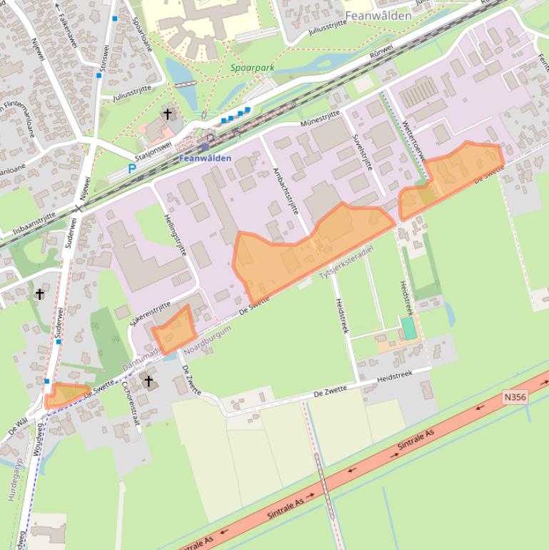 Kaart van postcodegebied 9269RC.