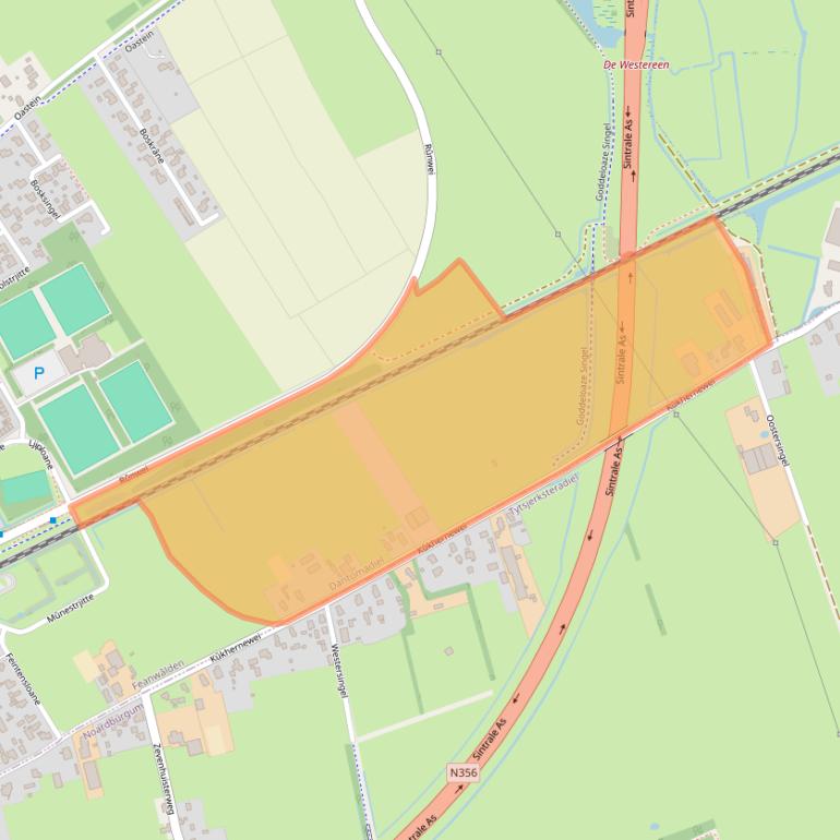 Kaart van postcodegebied 9269RE.