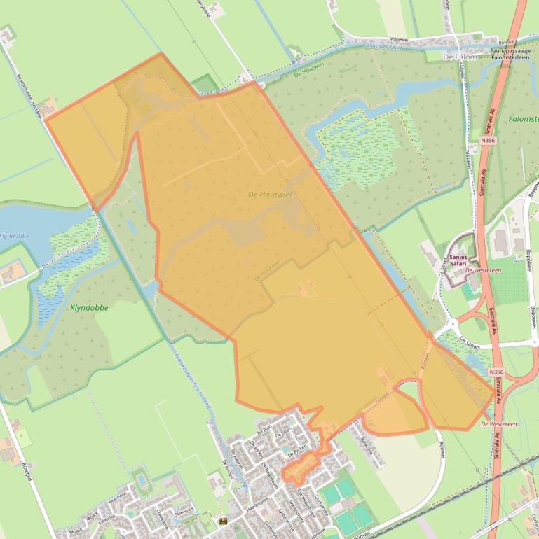 Kaart van postcodegebied 9269SB.