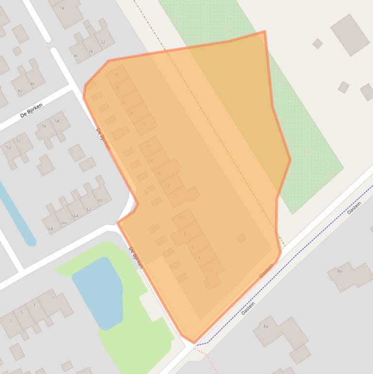 Kaart van postcodegebied 9269SE.