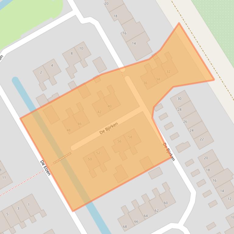 Kaart van postcodegebied 9269SG.