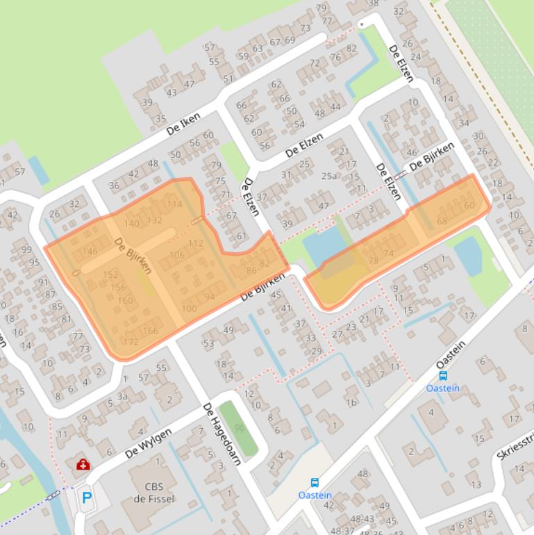 Kaart van postcodegebied 9269SH.