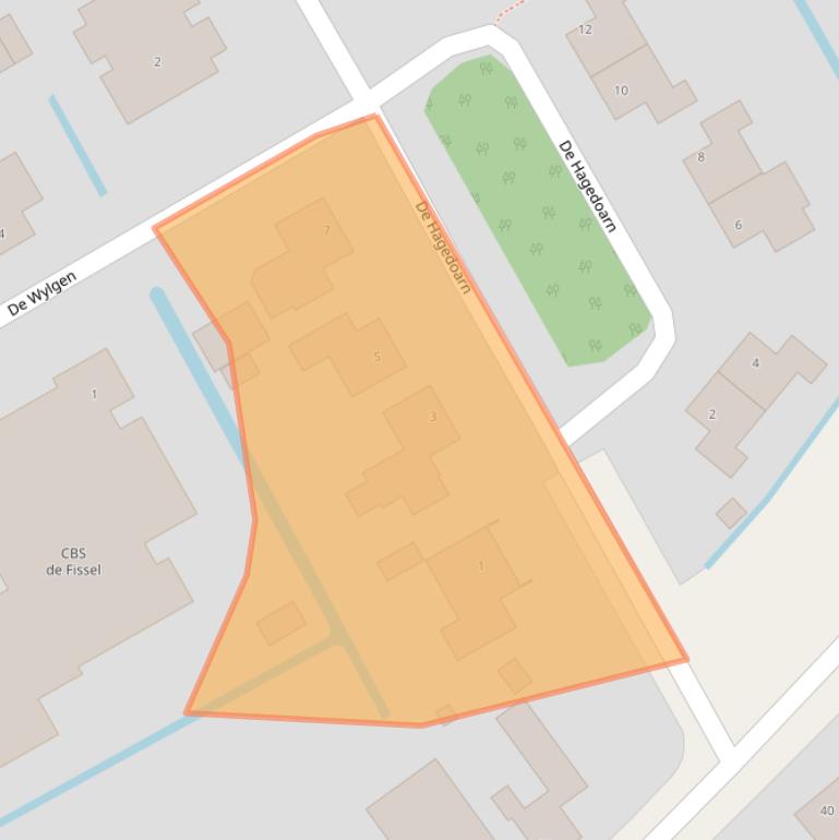 Kaart van postcodegebied 9269SM.