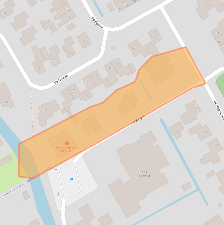 Kaart van postcodegebied 9269SR.