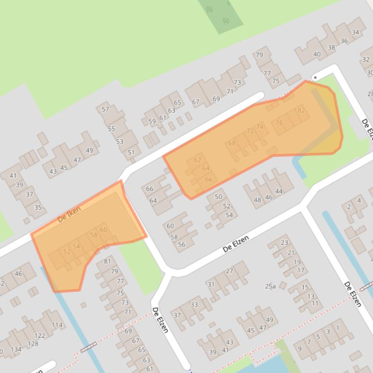 Kaart van postcodegebied 9269SV.