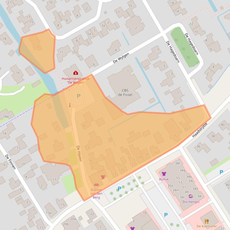 Kaart van postcodegebied 9269SX.