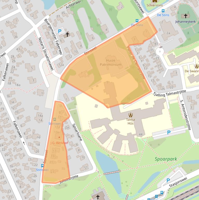 Kaart van postcodegebied 9269TD.