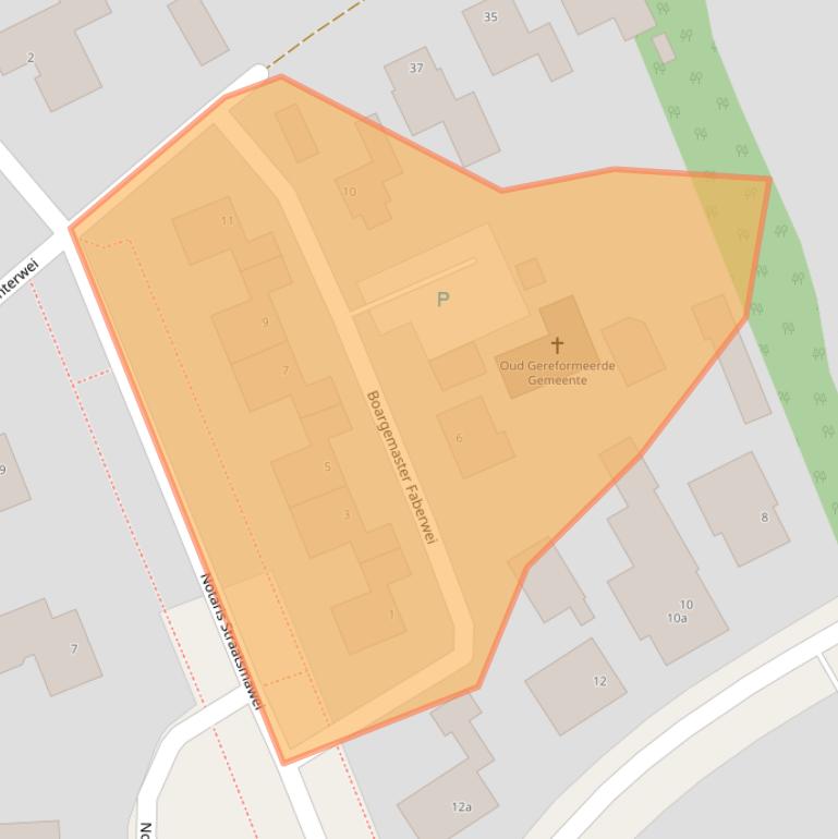 Kaart van postcodegebied 9269TG.