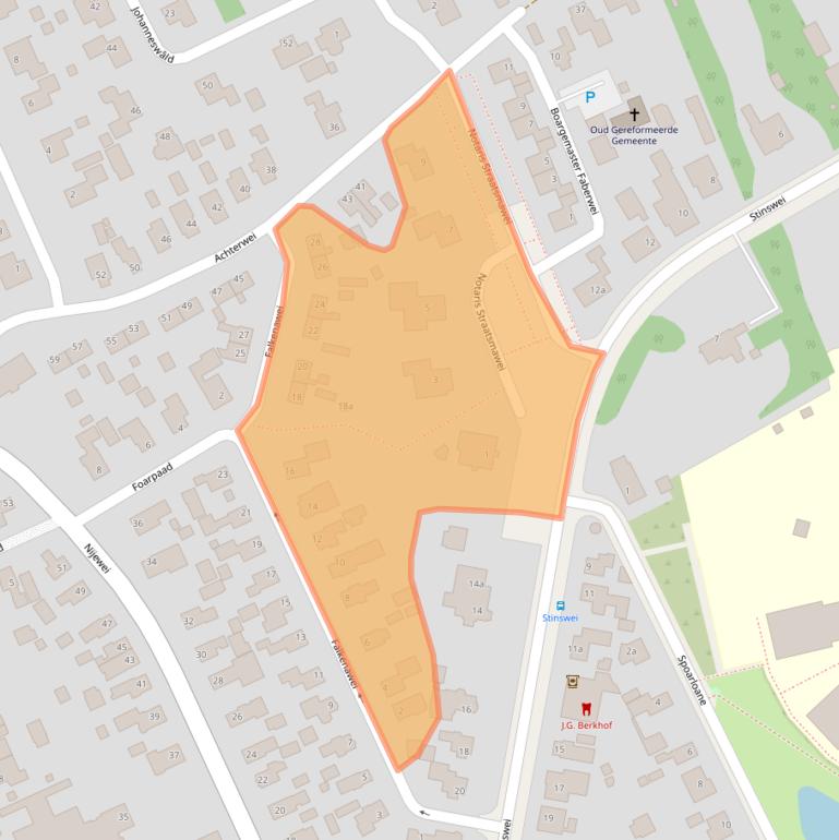 Kaart van postcodegebied 9269TH.