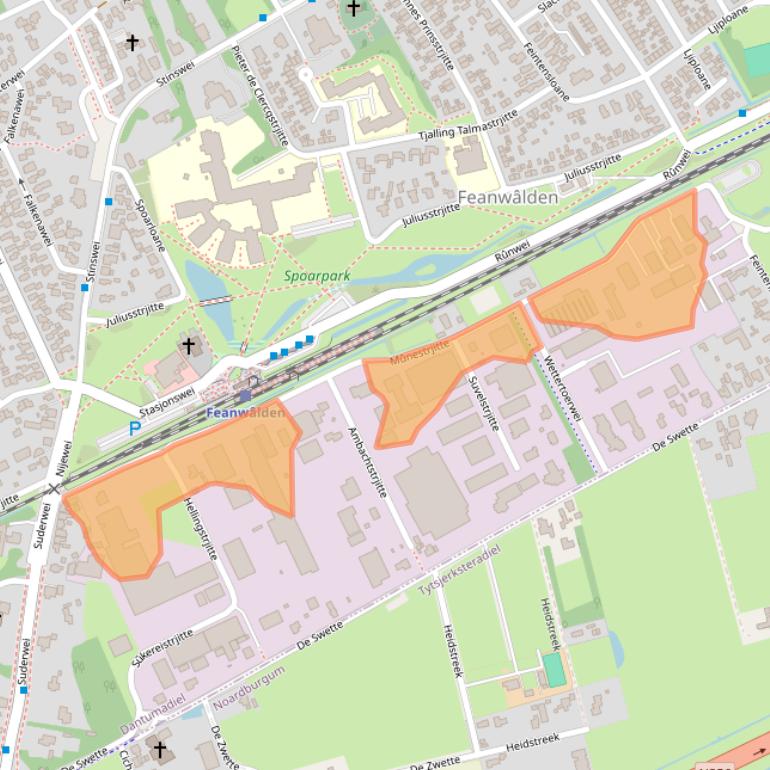 Kaart van postcodegebied 9269TW.