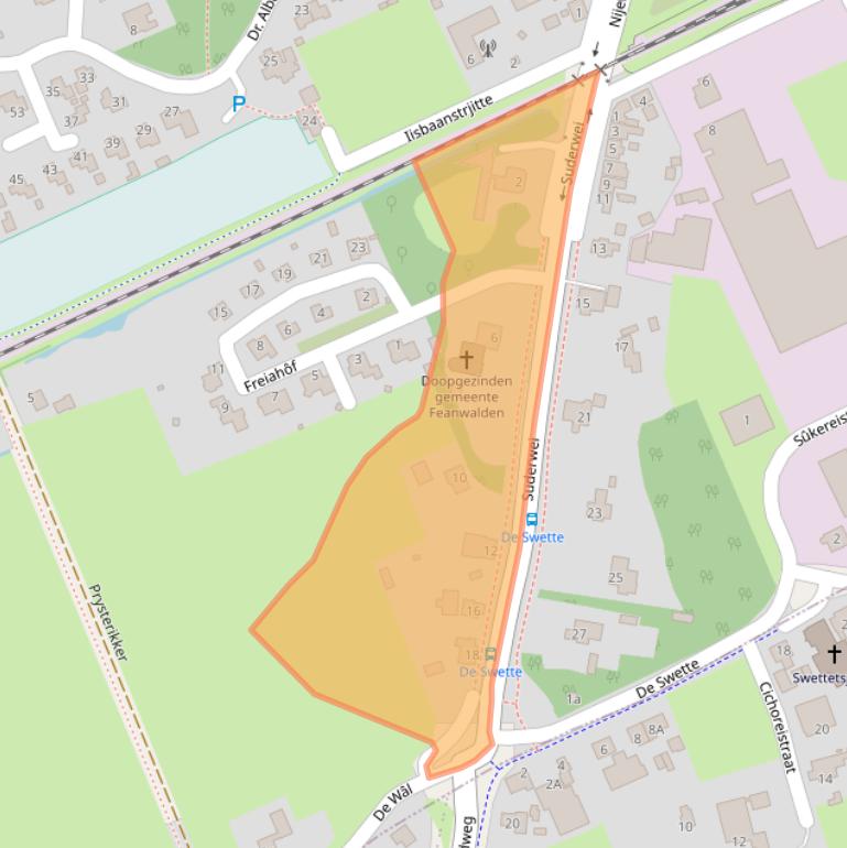 Kaart van postcodegebied 9269TZ.