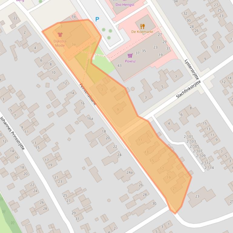 Kaart van postcodegebied 9269VA.