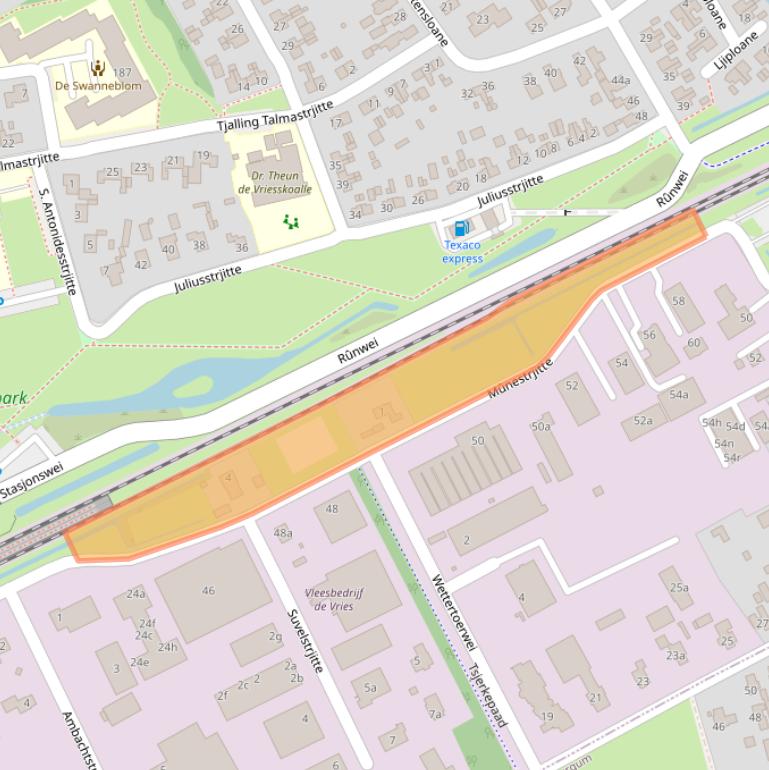 Kaart van postcodegebied 9269VG.