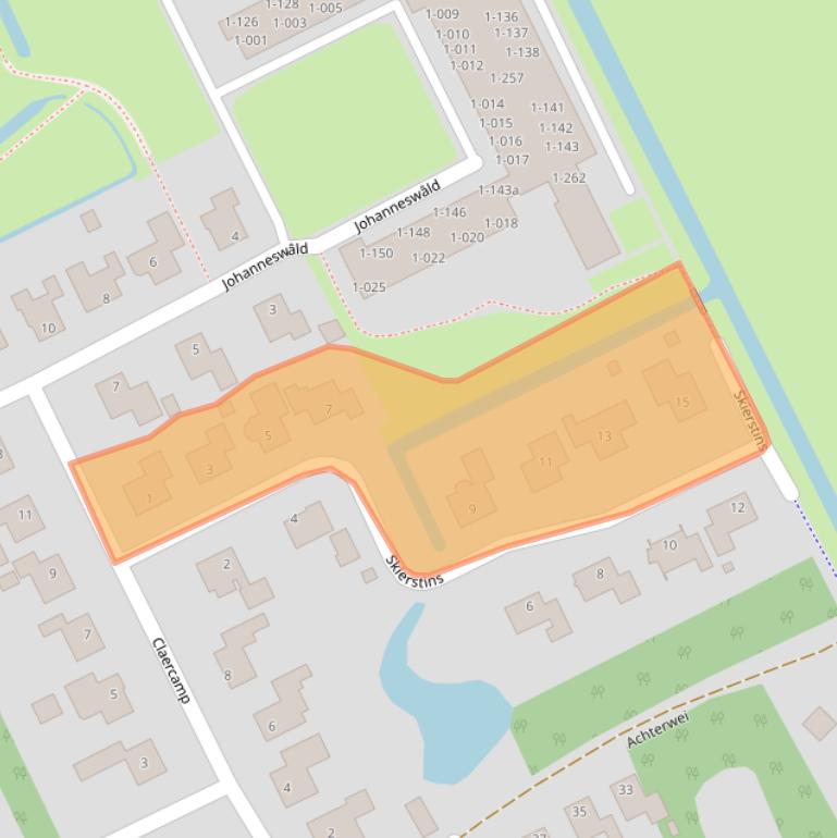 Kaart van postcodegebied 9269VN.