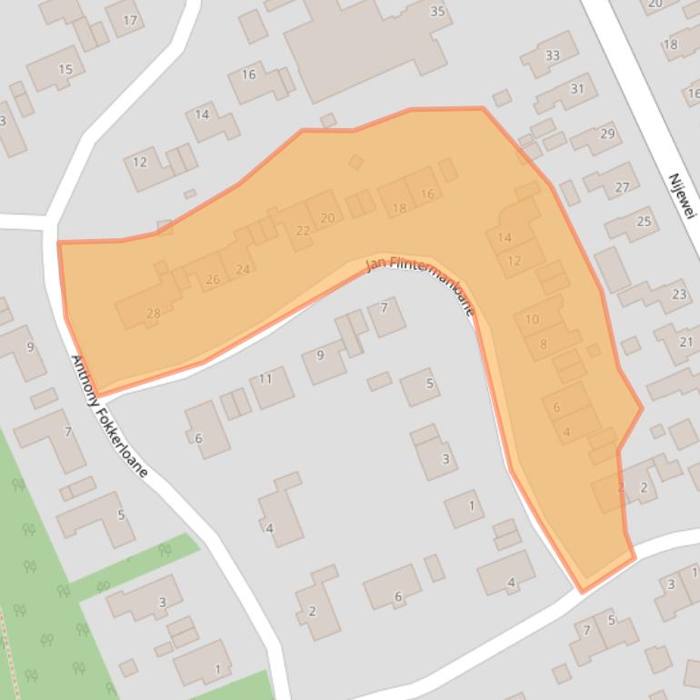 Kaart van postcodegebied 9269VW.