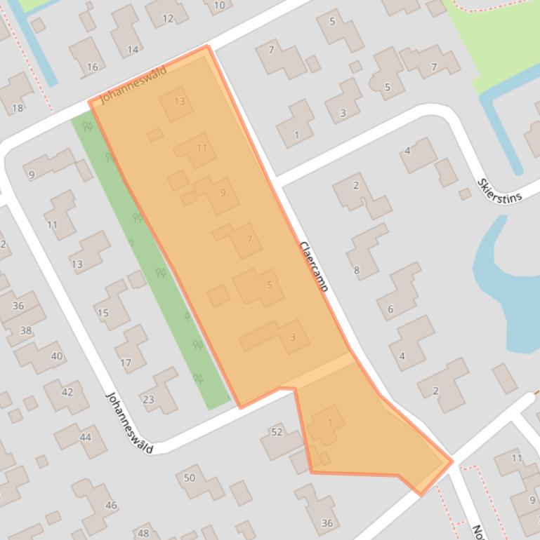 Kaart van postcodegebied 9269VZ.