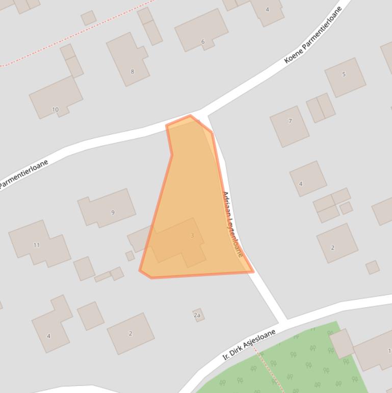 Kaart van postcodegebied 9269WC.