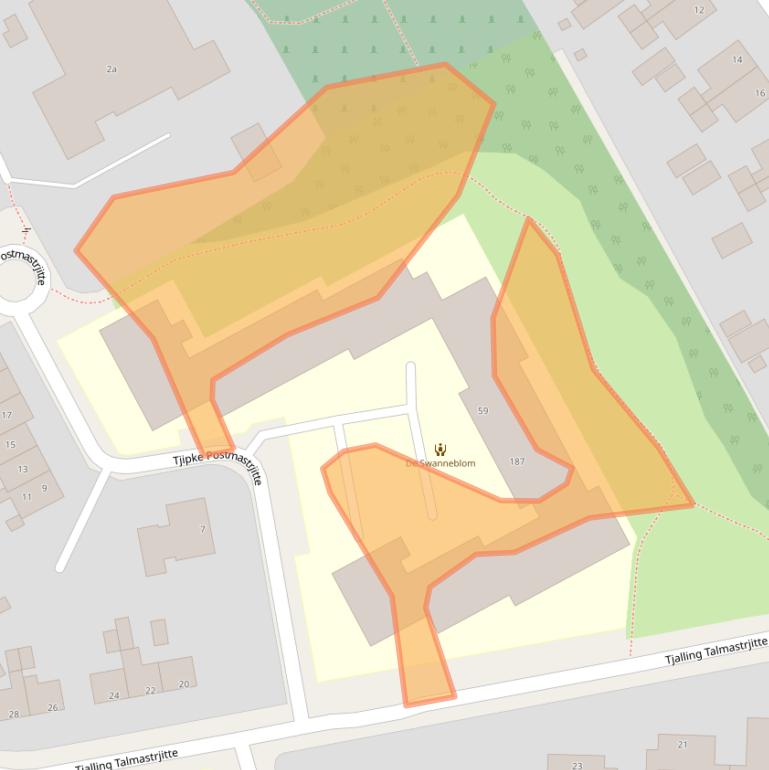 Kaart van postcodegebied 9269WN.