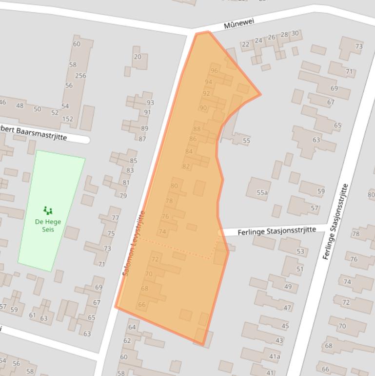 Kaart van postcodegebied 9271BD.