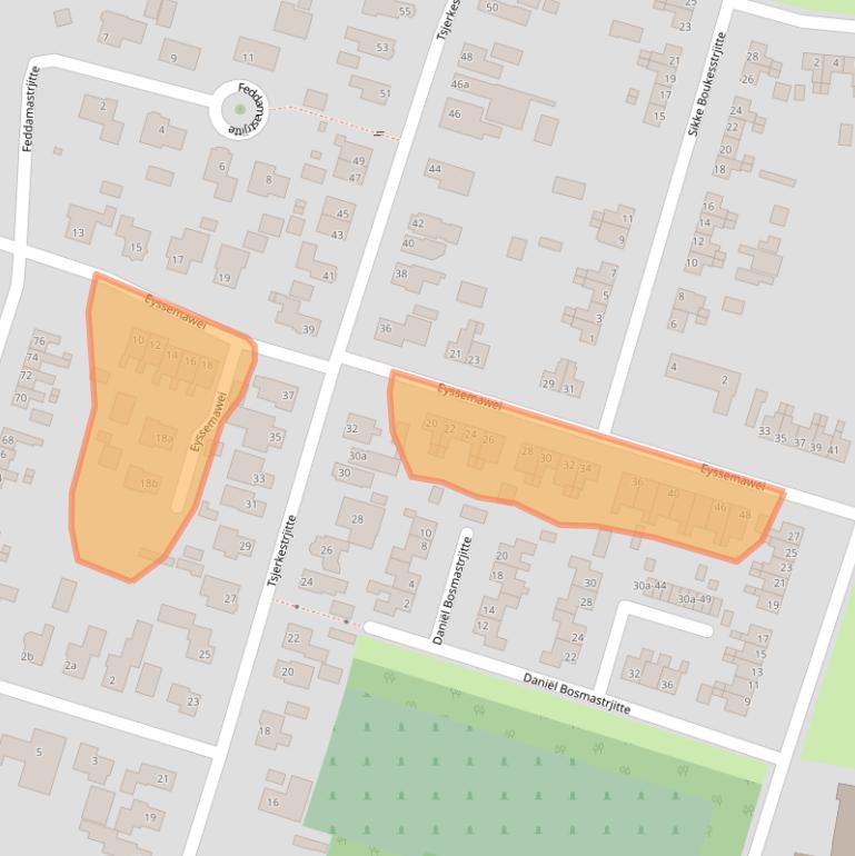 Kaart van postcodegebied 9271BG.