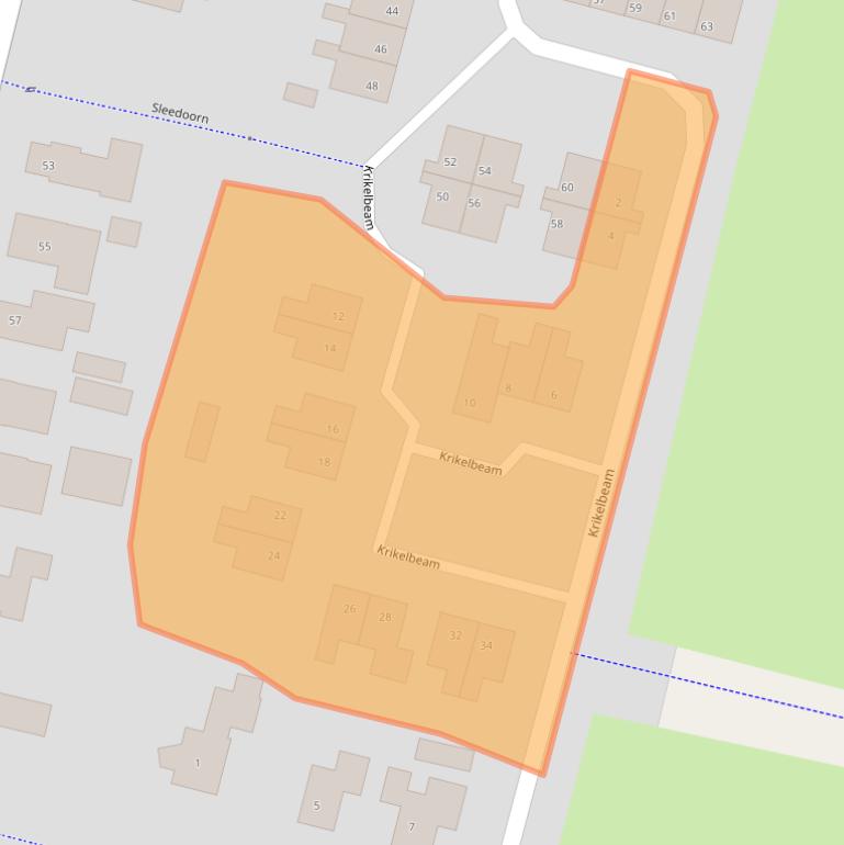 Kaart van postcodegebied 9271DD.