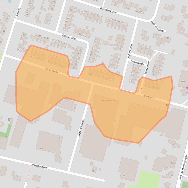 Kaart van postcodegebied 9271EL.