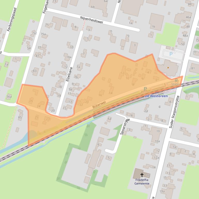 Kaart van postcodegebied 9271EN.