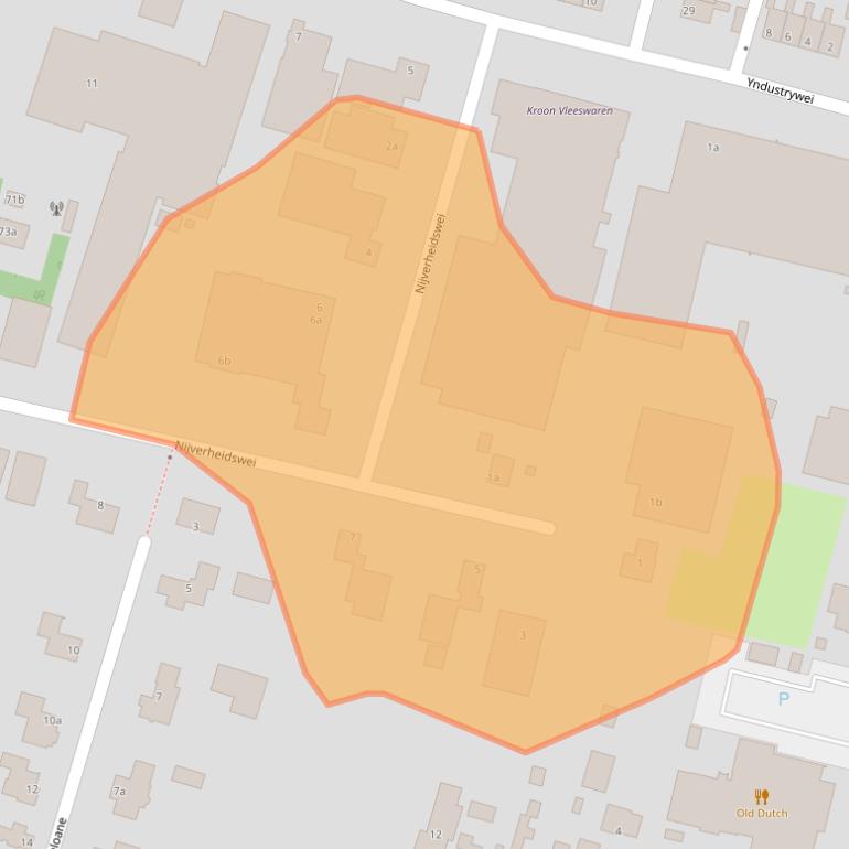 Kaart van postcodegebied 9271GM.