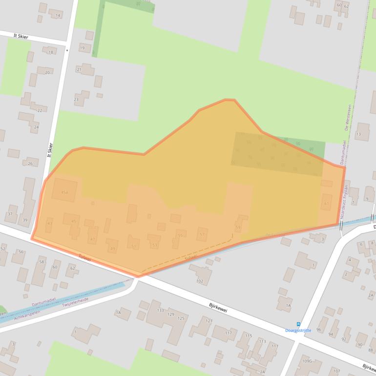 Kaart van postcodegebied 9271HL.