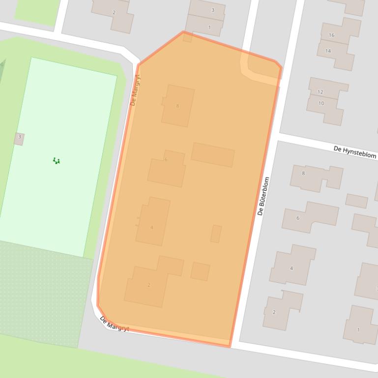 Kaart van postcodegebied 9271LH.