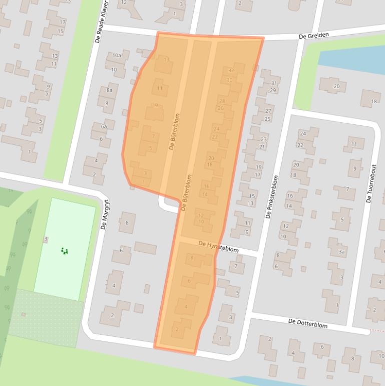 Kaart van postcodegebied 9271LJ.