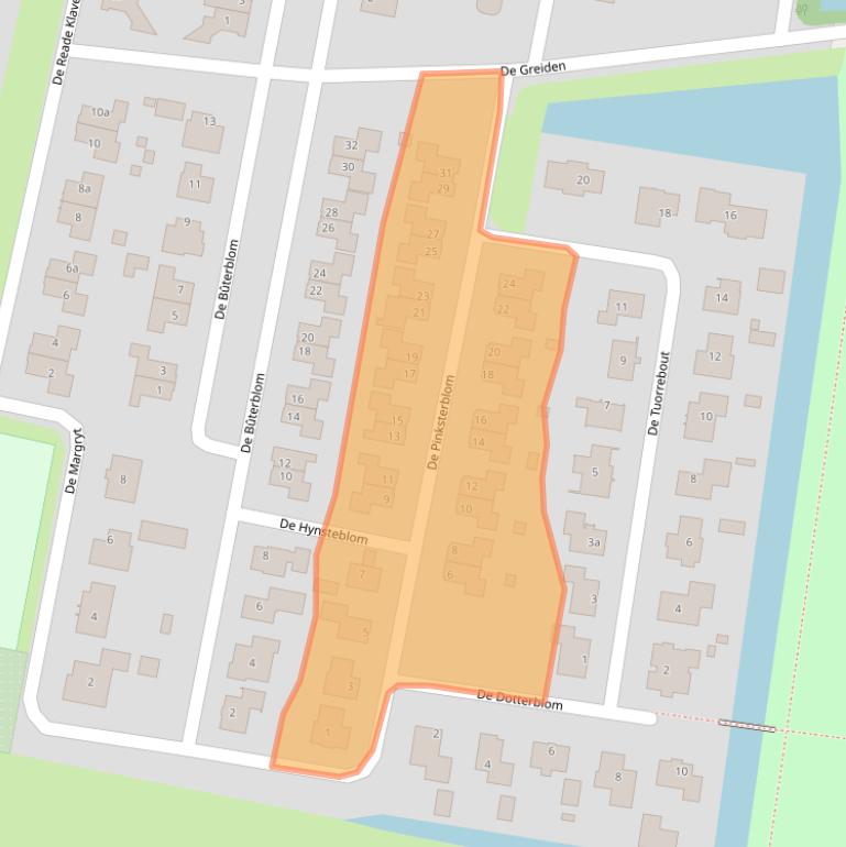 Kaart van postcodegebied 9271LK.