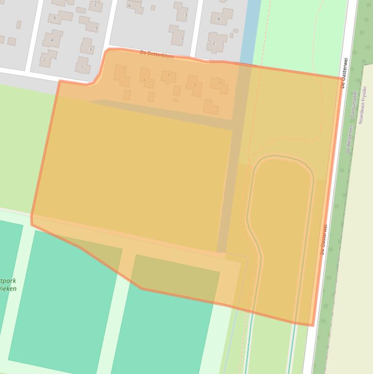 Kaart van postcodegebied 9271LM.