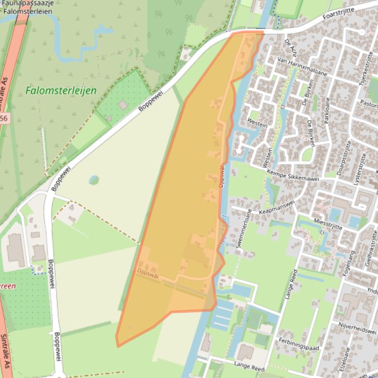 Kaart van postcodegebied 9271VJ.