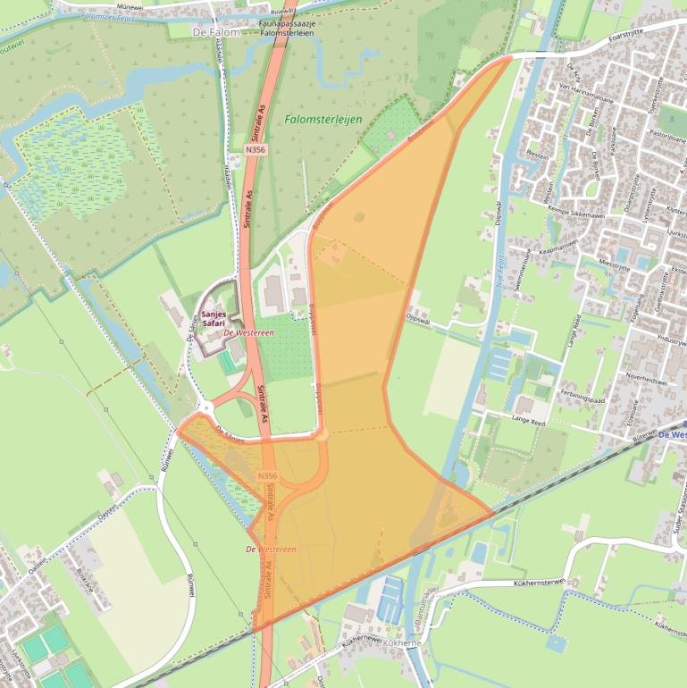 Kaart van postcodegebied 9271VK.