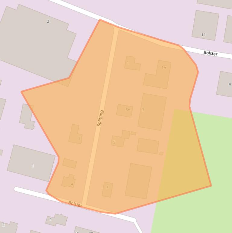 Kaart van postcodegebied 9281KJ.