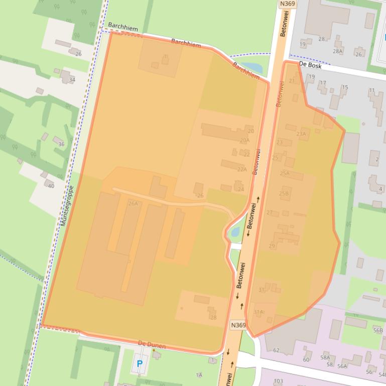 Kaart van postcodegebied 9281KS.