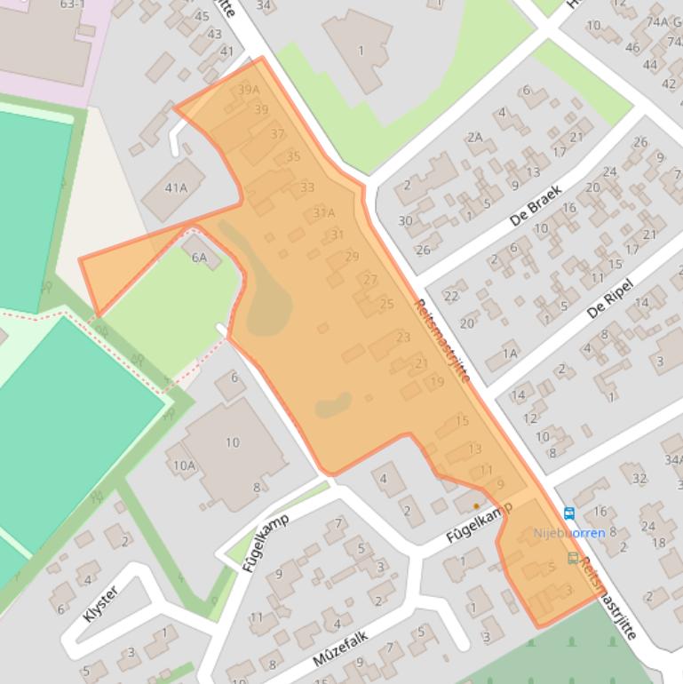 Kaart van postcodegebied 9281LB.