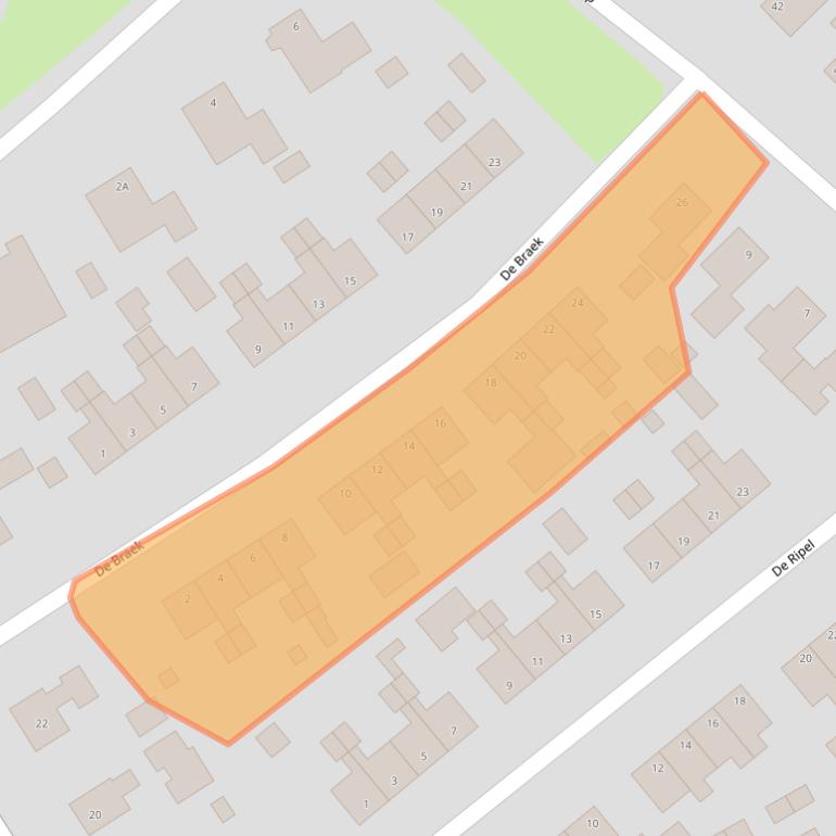 Kaart van postcodegebied 9281LV.