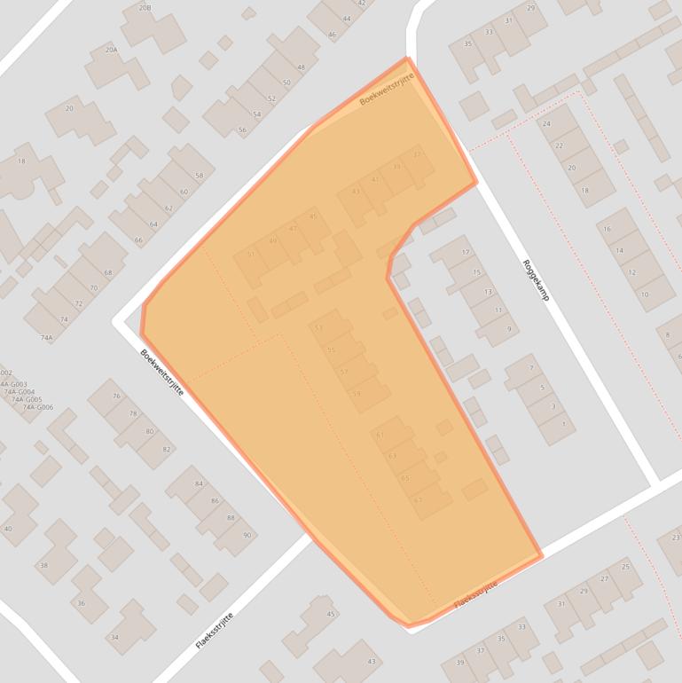 Kaart van postcodegebied 9281ND.