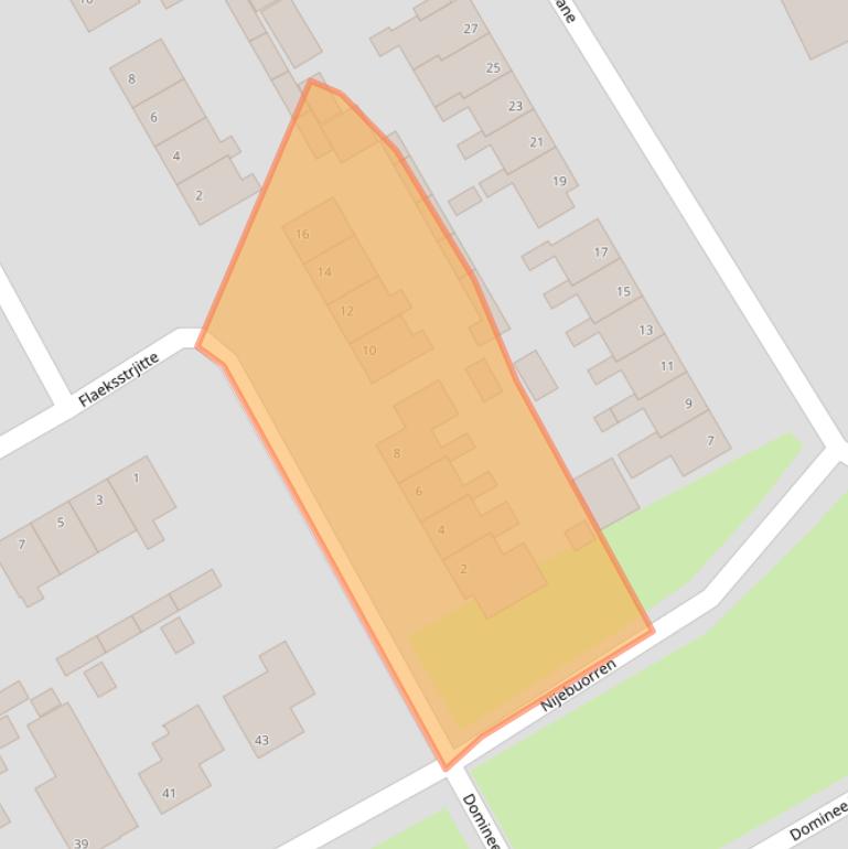 Kaart van postcodegebied 9281NK.