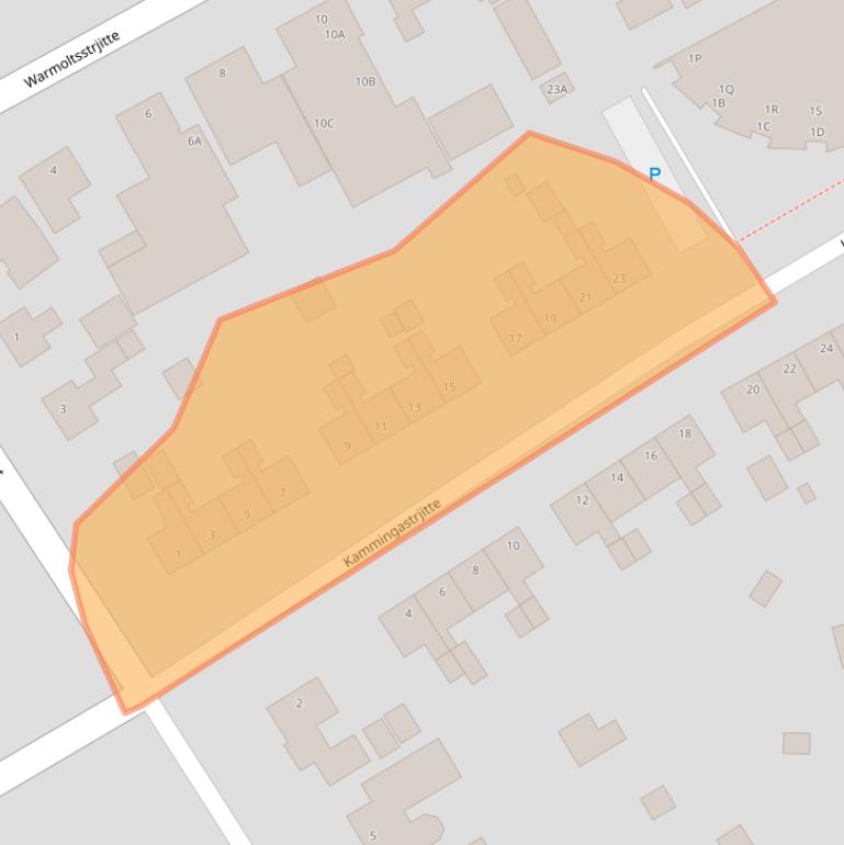 Kaart van postcodegebied 9281PA.