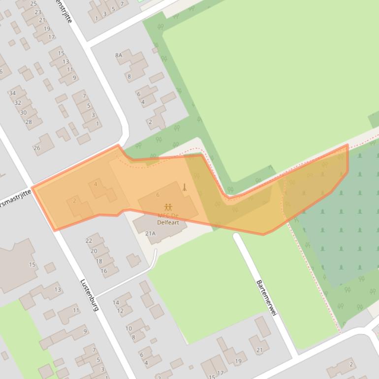Kaart van postcodegebied 9283VD.