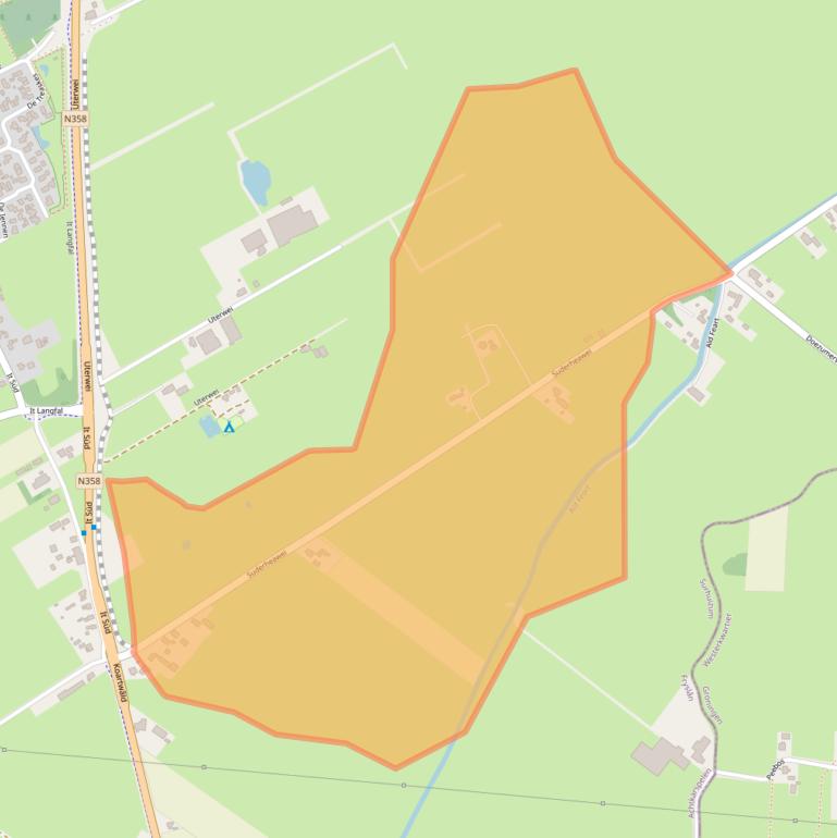 Kaart van postcodegebied 9283XB.